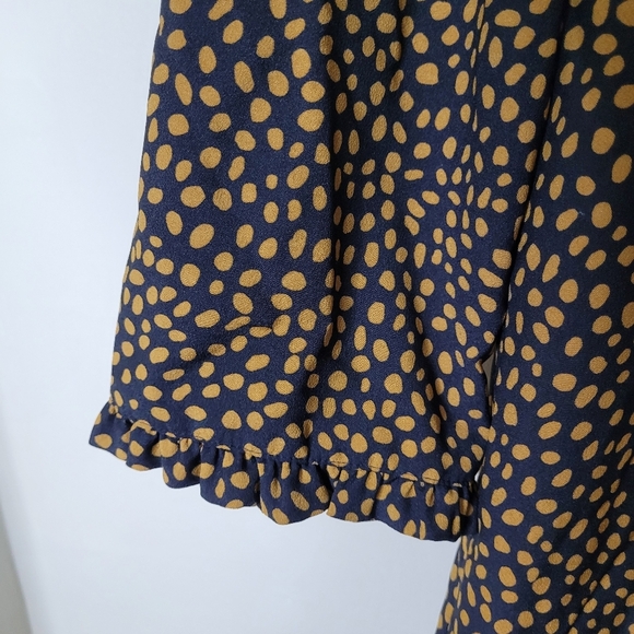 J. Crew Black and Gold Long Sleeve Dress - Picture 4 of 8